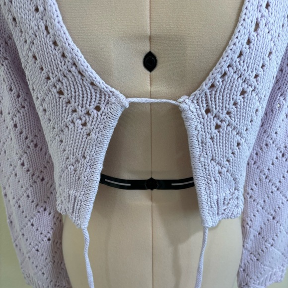 Francesca’s Belle keyhole crochet cardigan - Picture 7 of 16